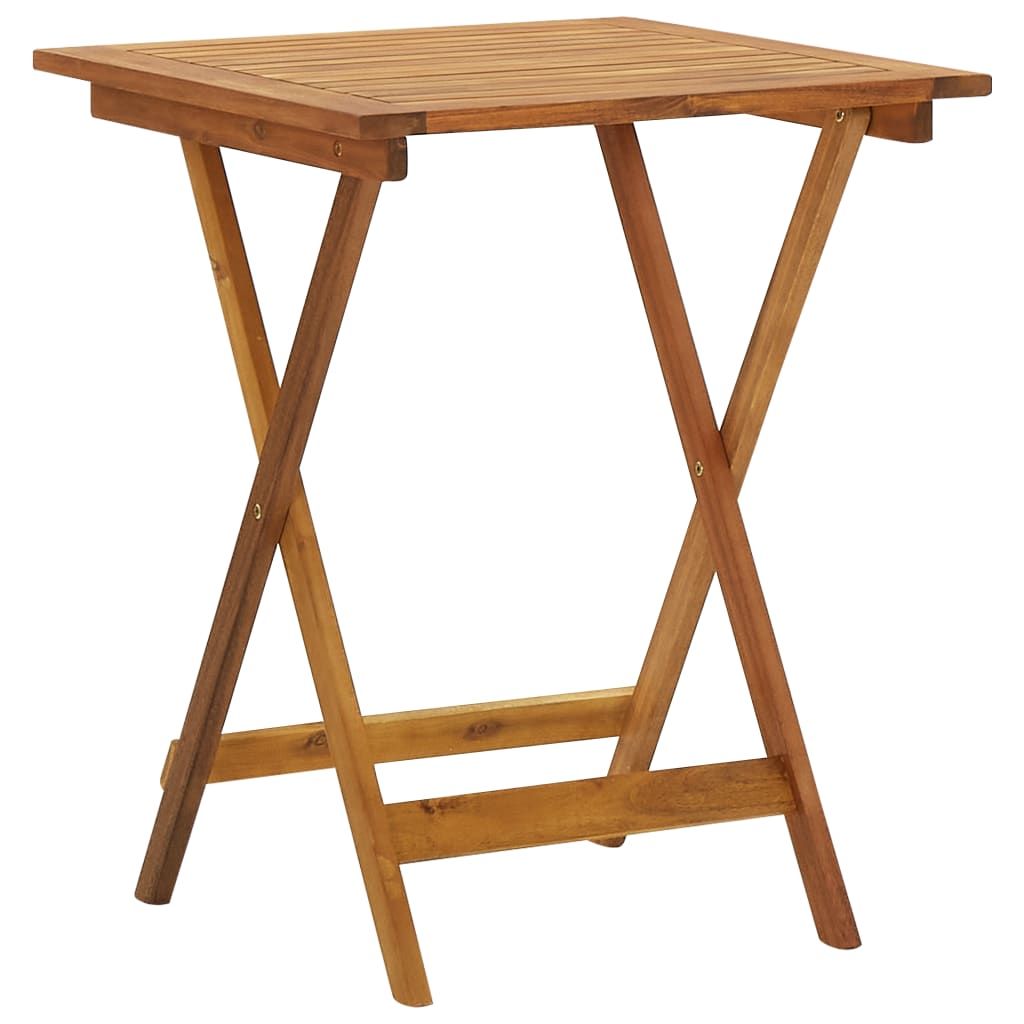 vidaXL Ensemble de jardin 3 pièces pliable en bois massif Image du produit 