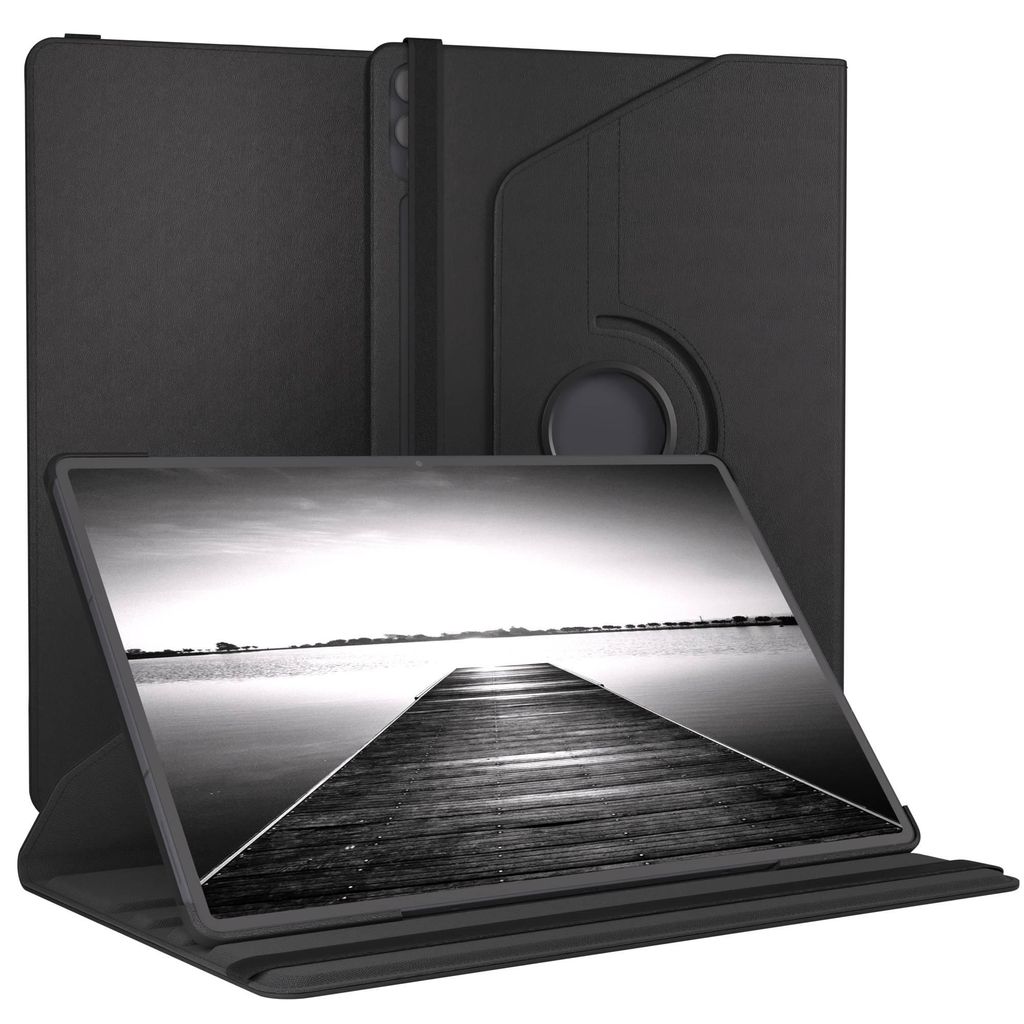 EAZY CASE - Tablet Hülle für Samsung Galaxy Tab S11 Ultra Schutzhülle, Tablet Case 360° drehbar in Schwarz