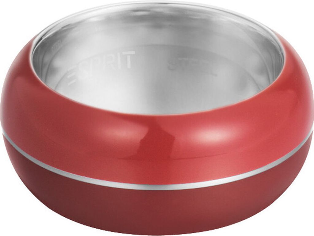 Esprit Damen Fingerring Edelstahl Rot/Bordeaux Marin 68 Mix ESRG11563G, Ringgroesse:56 (17.8)