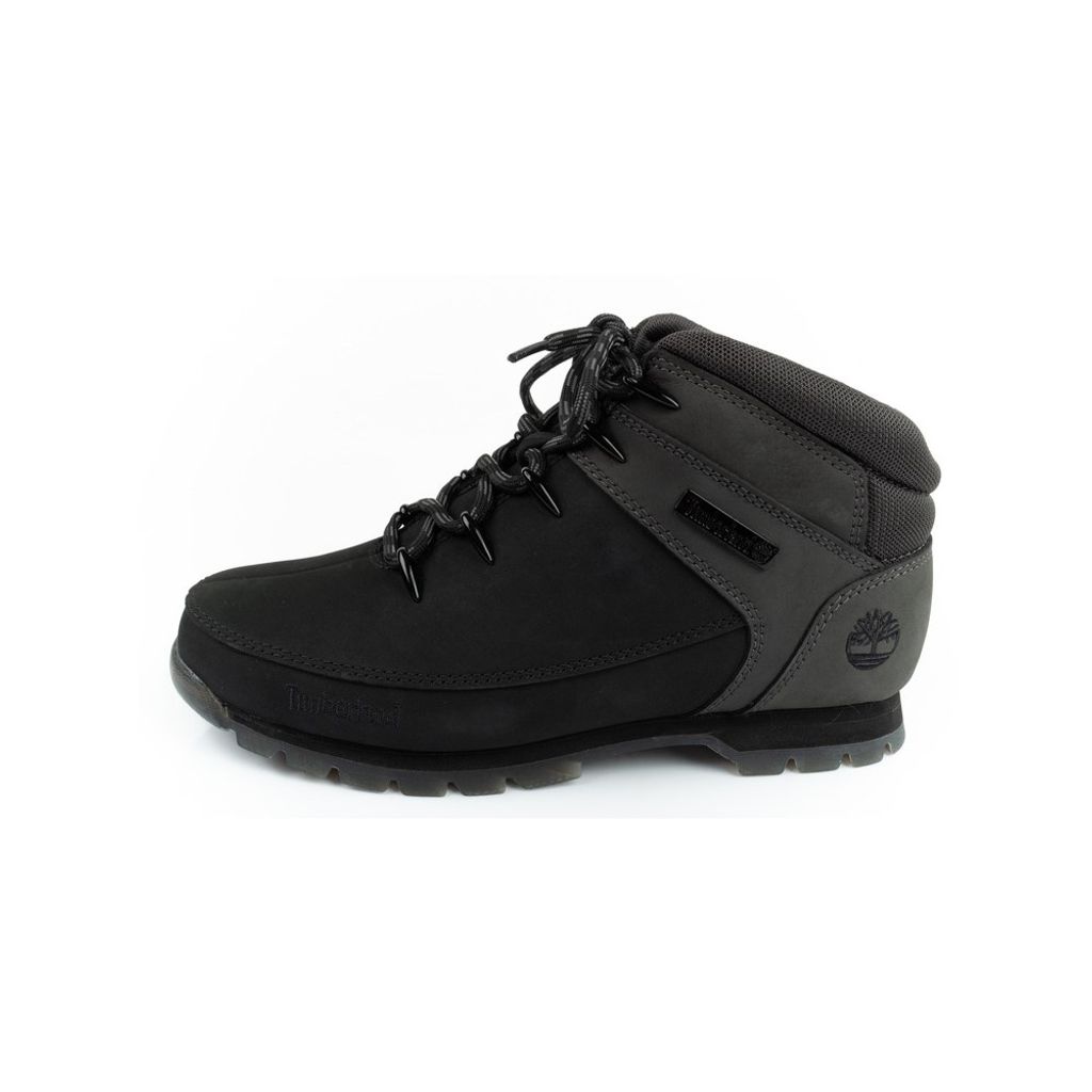 Timberland A1KAC Euro Sprint Mid Hiker Herren Leder Wanderschuhe Black/Grey Nubuck Schwarz/Grau grau S24-0039637