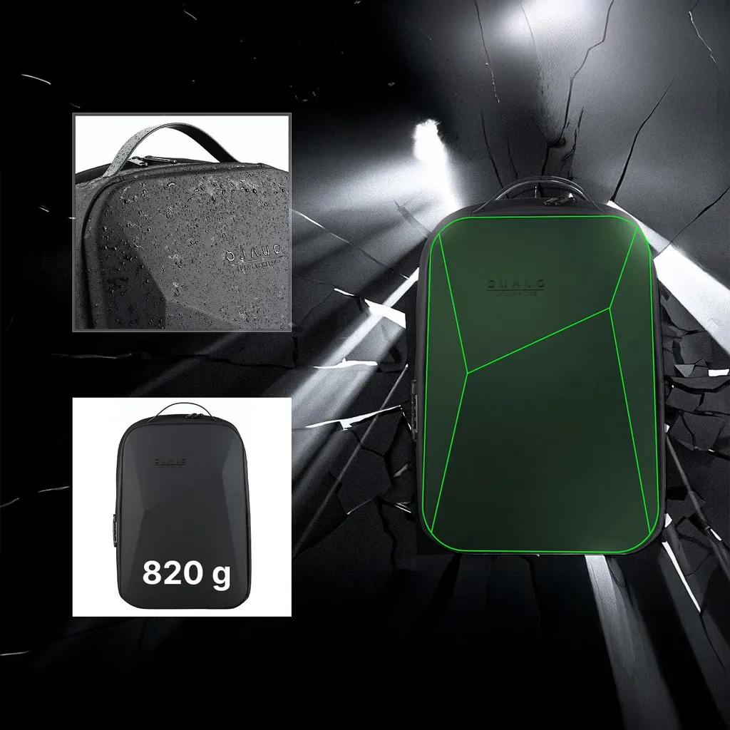 Sac à dos ordinateur à coque rigide imperméable pour voyage et bureau