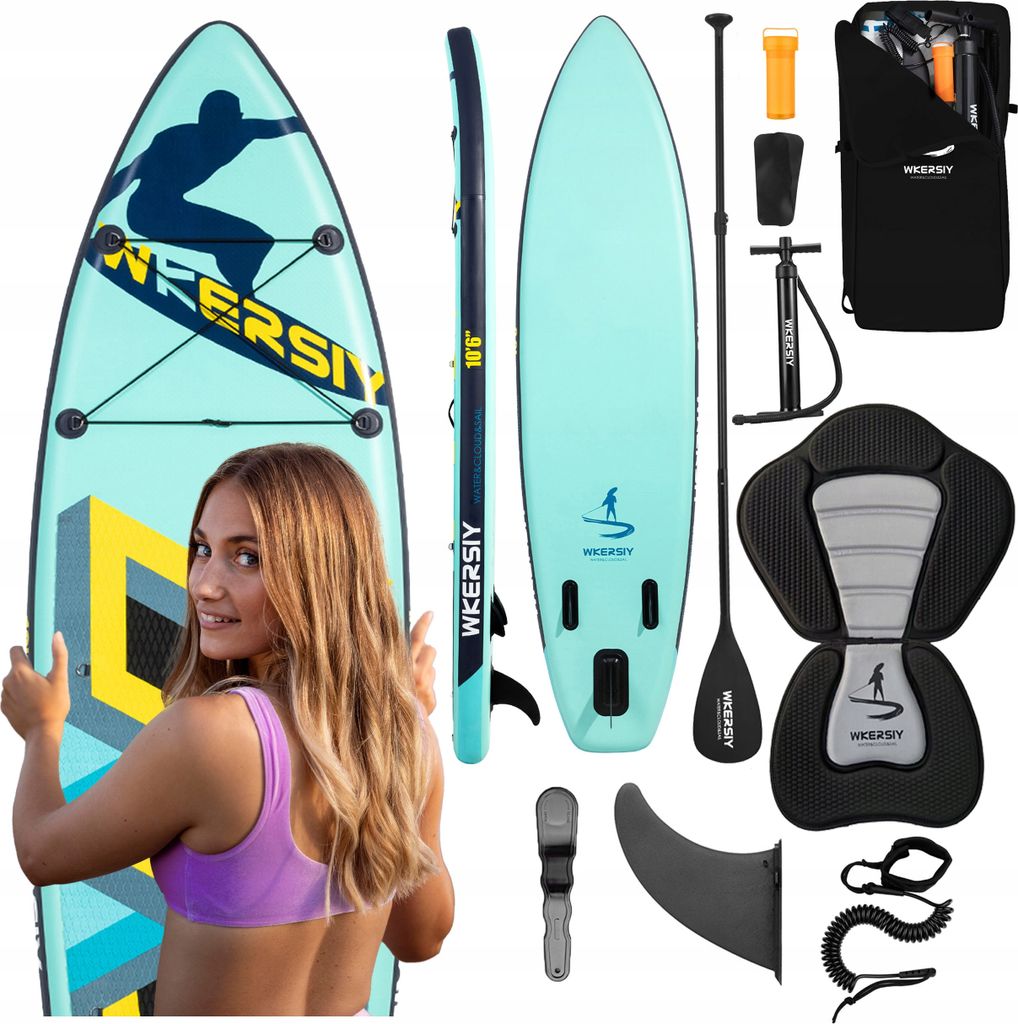 Board Sup 340Cm 180Kg Drop Stitch - Stand Up Paddle, Komplett Set