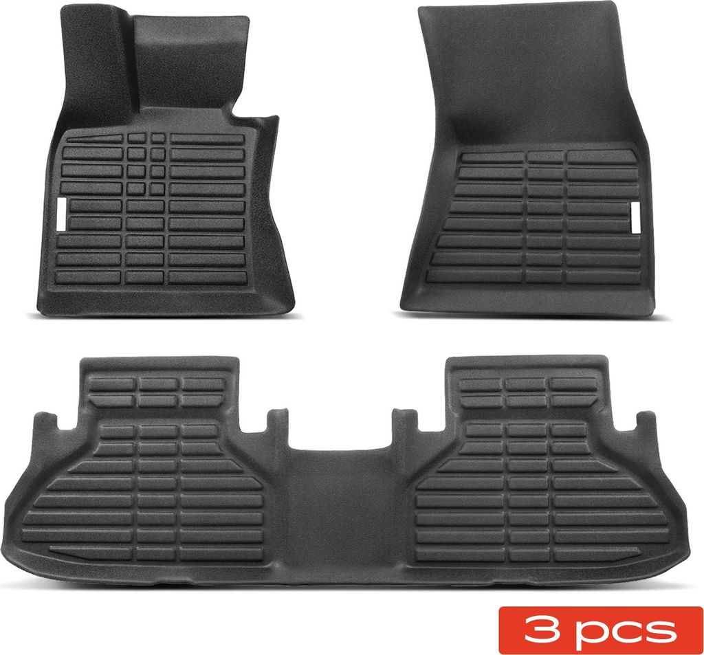 Frankberg 3x Gummimatten Automatten Fußmatten Vorne Hinten für BMW X5 F15 F85 X6 F16 F86
