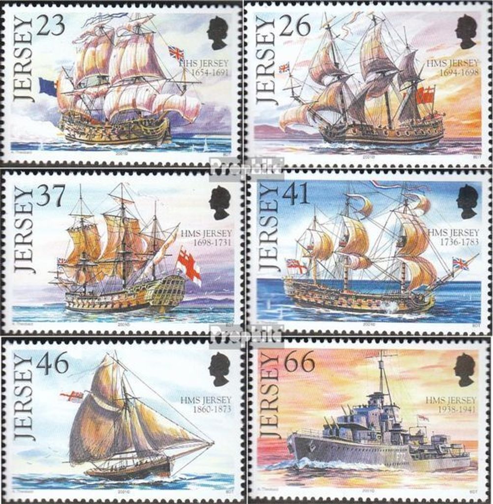 Briefmarken GB - Jersey 2001 Mi 973-978 (kompl.Ausg.) postfrisch Schiffe