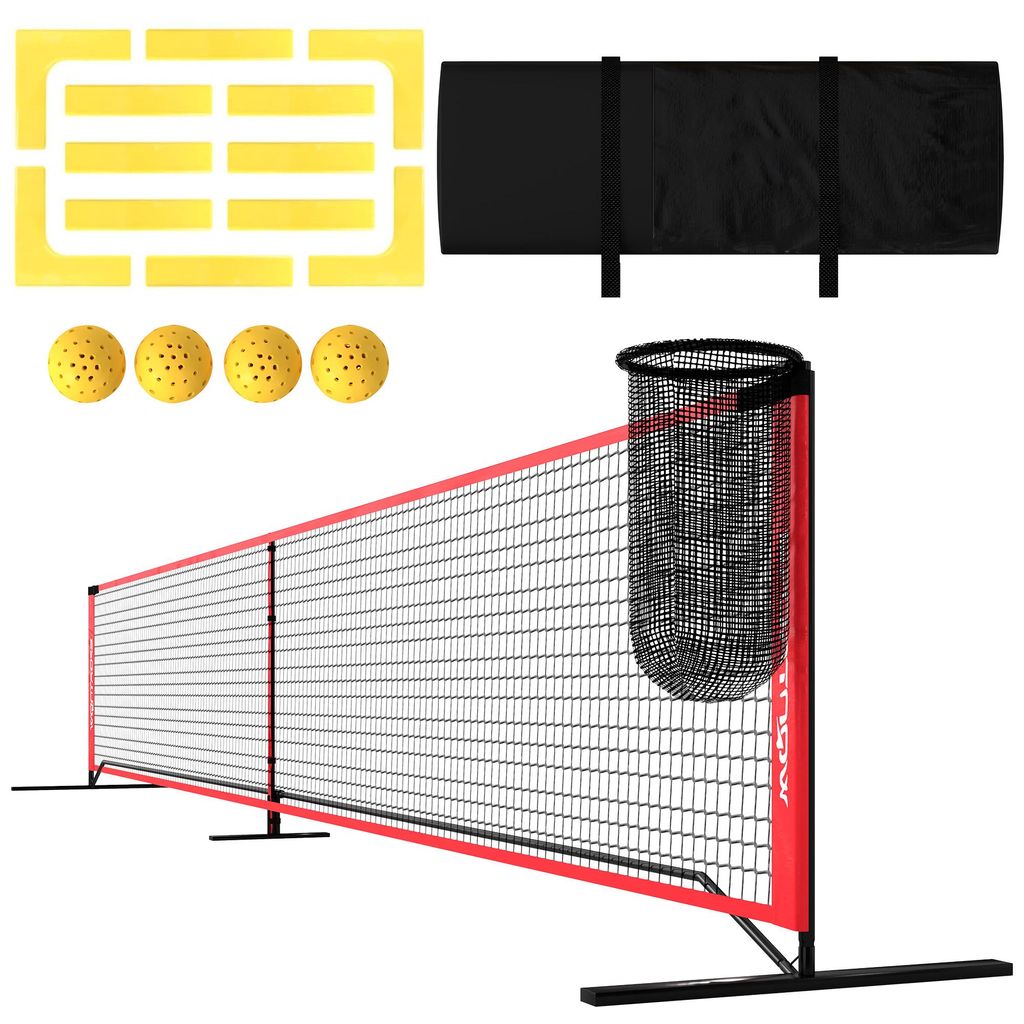 SPORTNOW Pickleball-net, draagbaar set, 6,7 meter, Productafbeelding 
