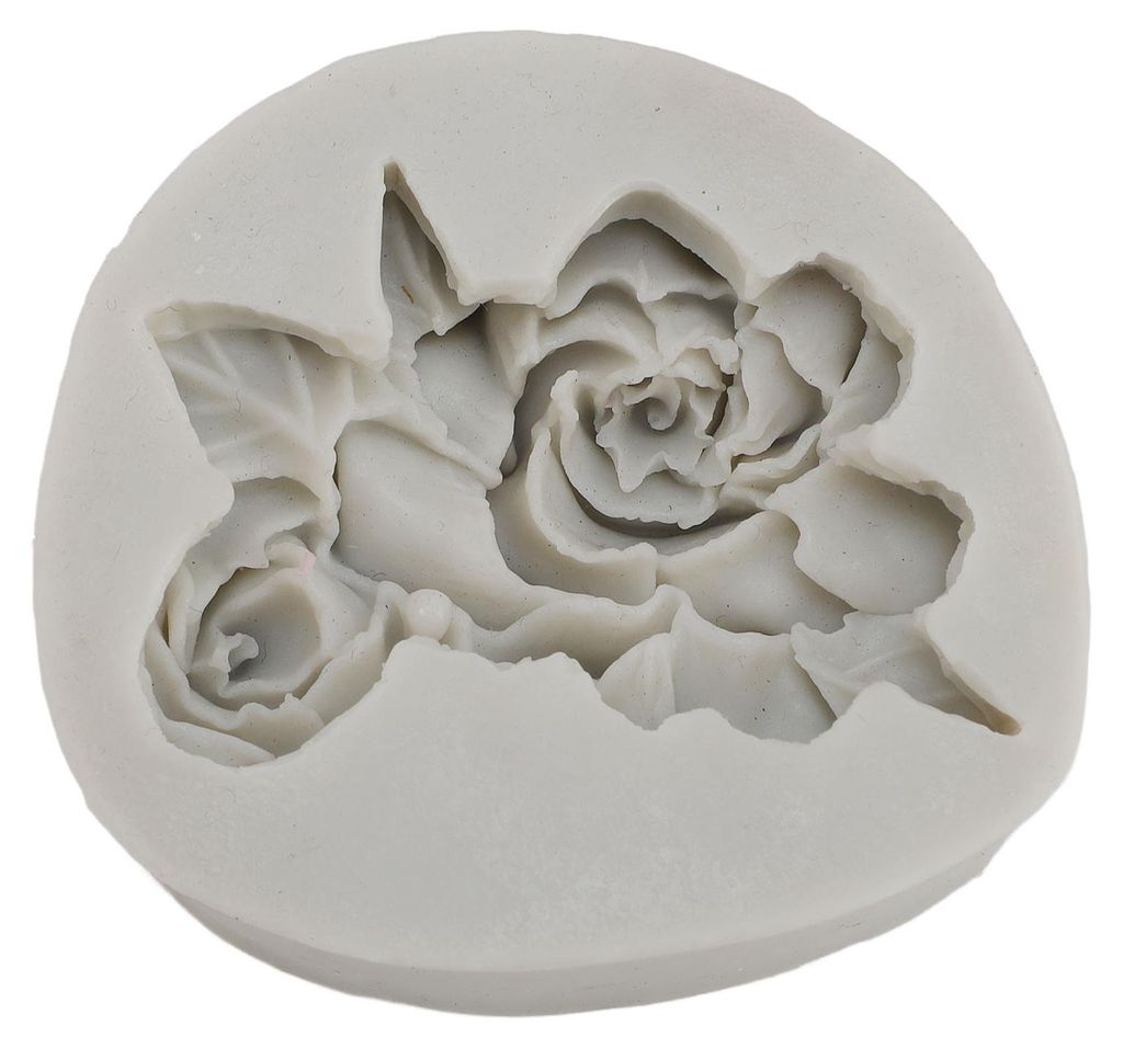 Gardenia-Kerzenform, dickes Silikon, Blumenform für Badekugeln aus Kunstharz, Eisskulpturen, Ton