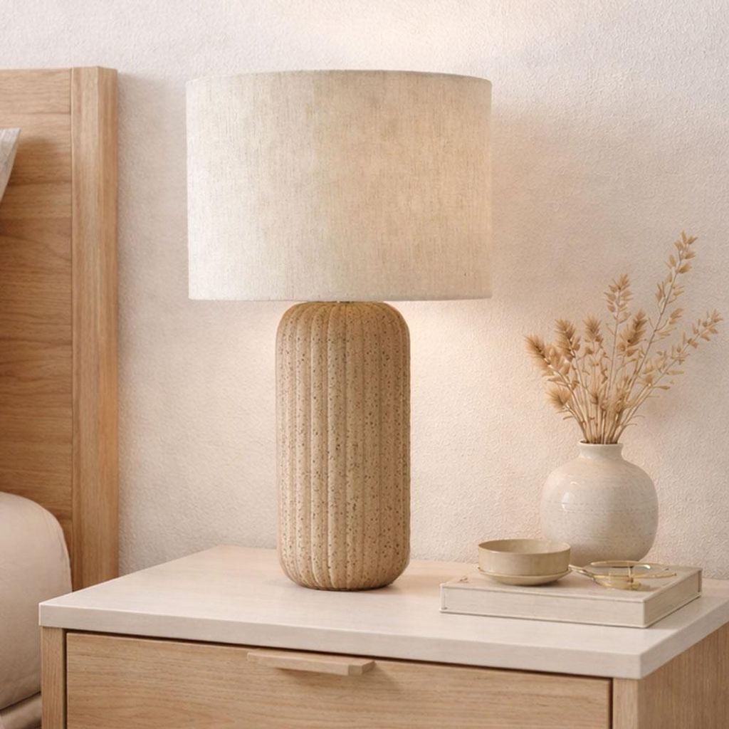 Milton & Oldbrook Tischlampe Mons Beige Produktbild 