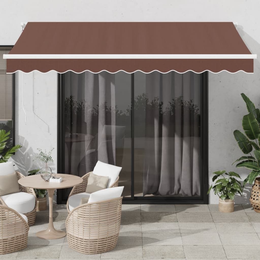 Maison Exclusive - Markise Automatisch Braun 350x250 cm