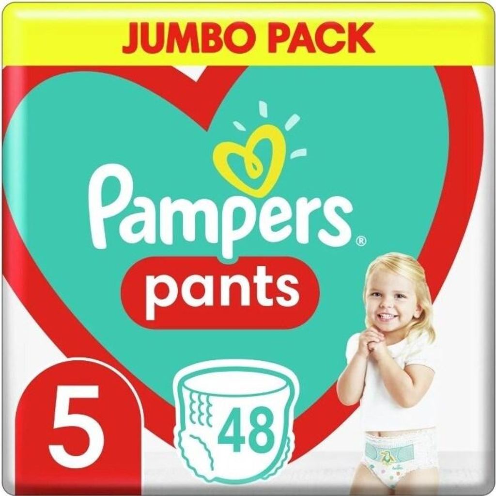 Culotte Pampers 12kg-17kg Taille 5-JUNIOR Paquet de 48 Image du produit 