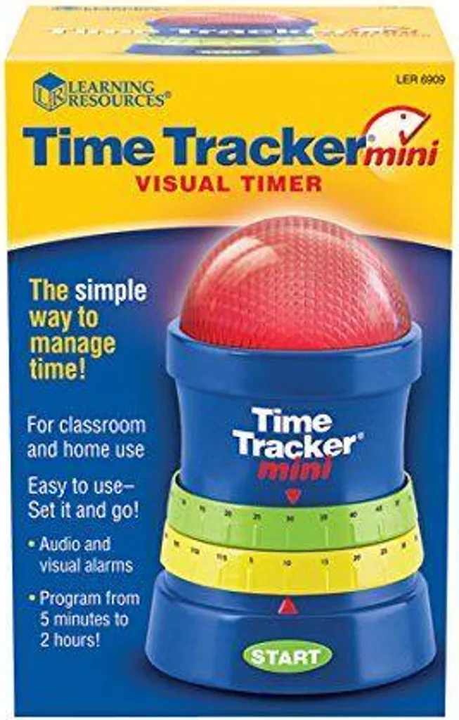 Minuteur Time Tracker Mini Learning Resources bleu vert jaune rotatif - 4