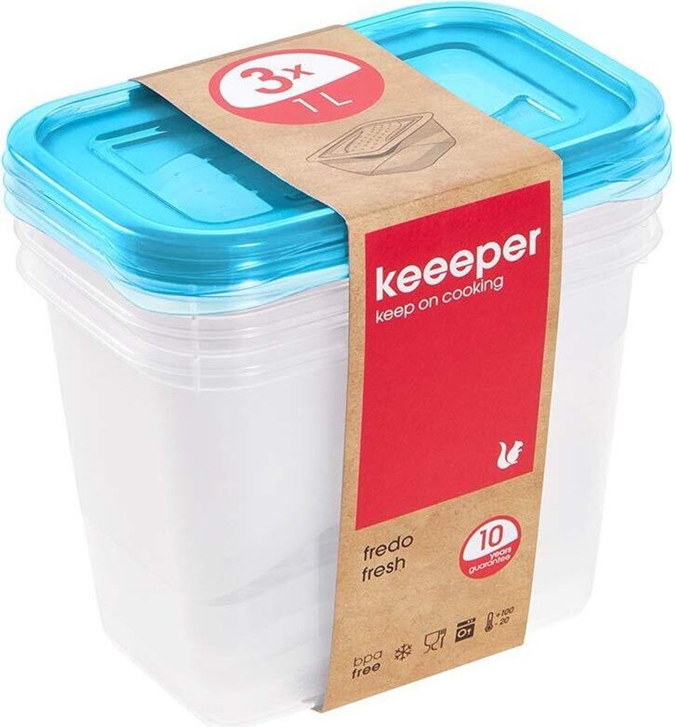 Keeeper Fredo Fresh 3X1L Sada Nádob 3067... Obrázok produktu 