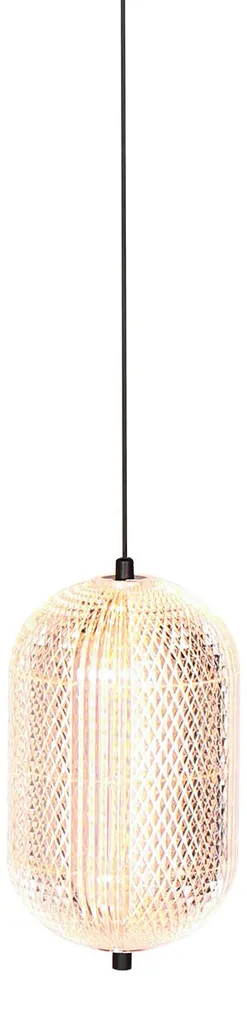 Mexlite Geripu 3840ZW Suspension Design Ambre en Plastique et Métal Ø15cm