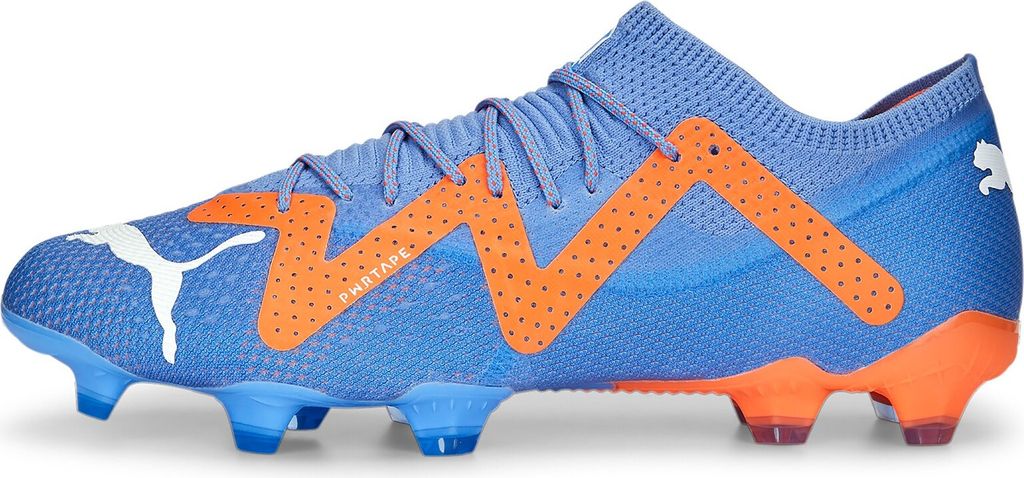 PUMA Future Ultimate Low FG/AG Fußballschuhe 01 - blue glimmer/puma white/ultra orange 45