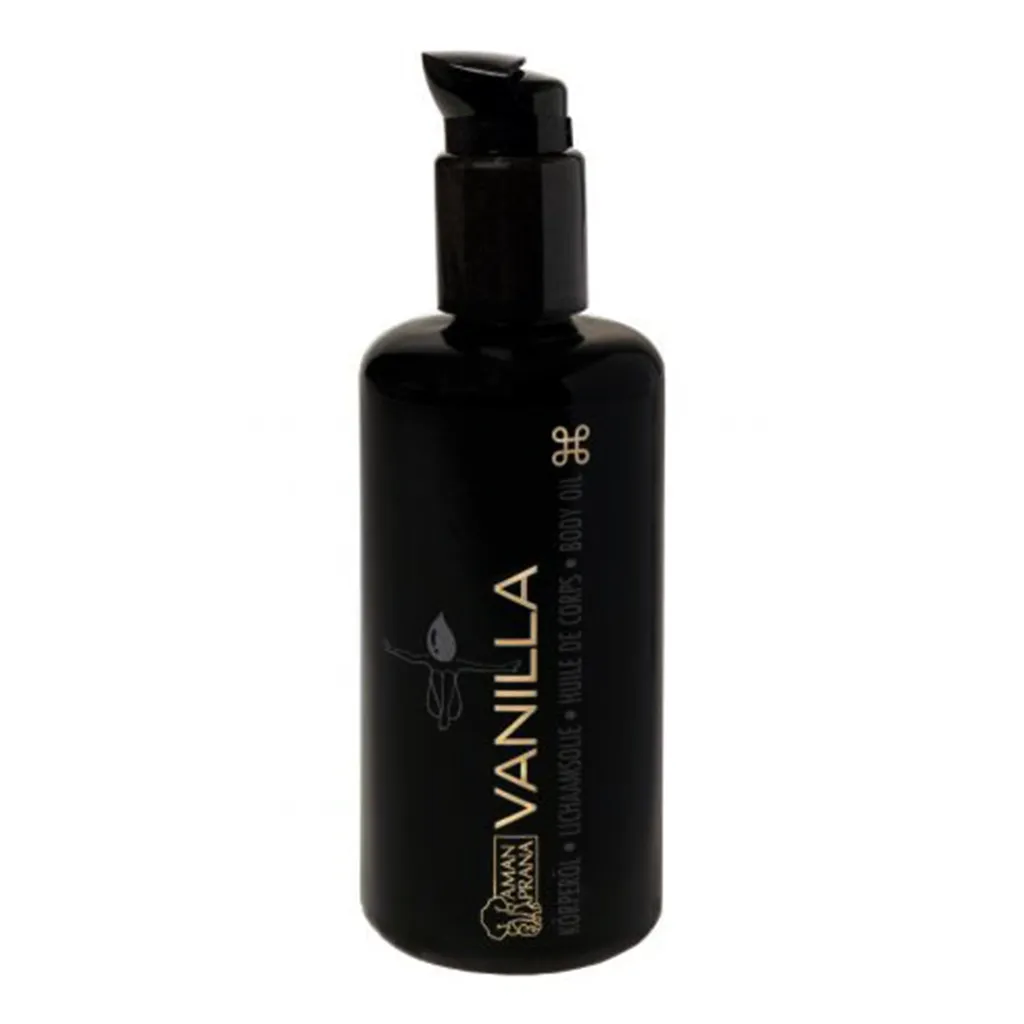 Huile corporelle à la Vanille 200ml : soin hydratant et éclat satiné