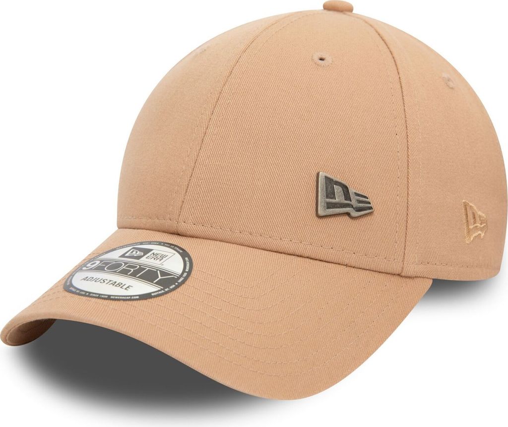 New Era 9Forty Strapback Cap - METAL PIN BADGE beige