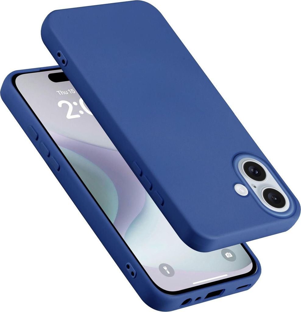 Cadorabo Hülle für Apple iPhone 16 Hülle Silikon Handyhülle Case aus flüssigem Silikon, Kratzfeste und stoßfeste Schutzhülle für Apple iPho...