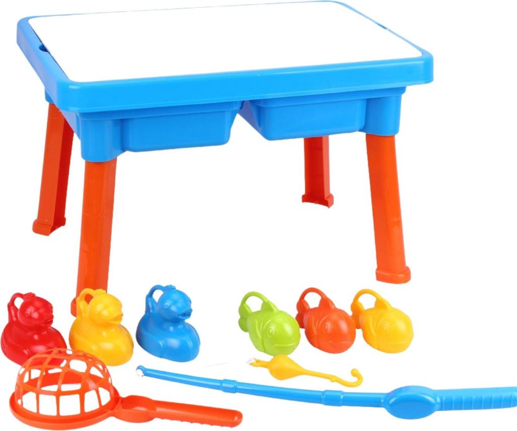 Angelset, pädagogischer Tisch, Enten, Fischtischdecke, 8133