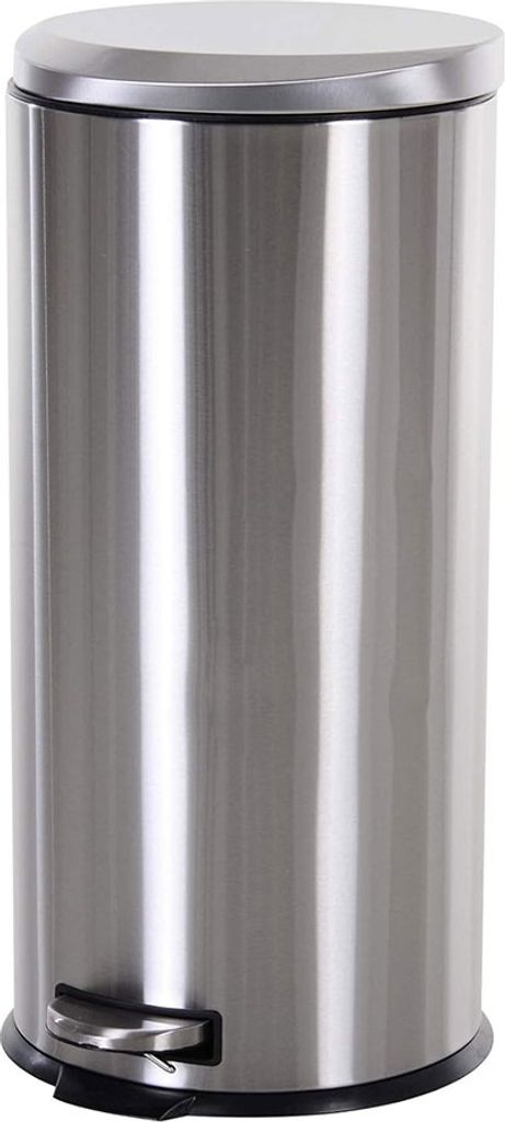 HOMCOM 30L Mülleimer Treteimer aus Edelstahl, Abfalleimer Produktbild 
