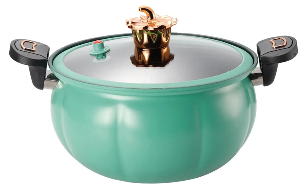 Grande Marmite 28cm pour Gaz - Micro-autocuiseur Vert Antiadhésif