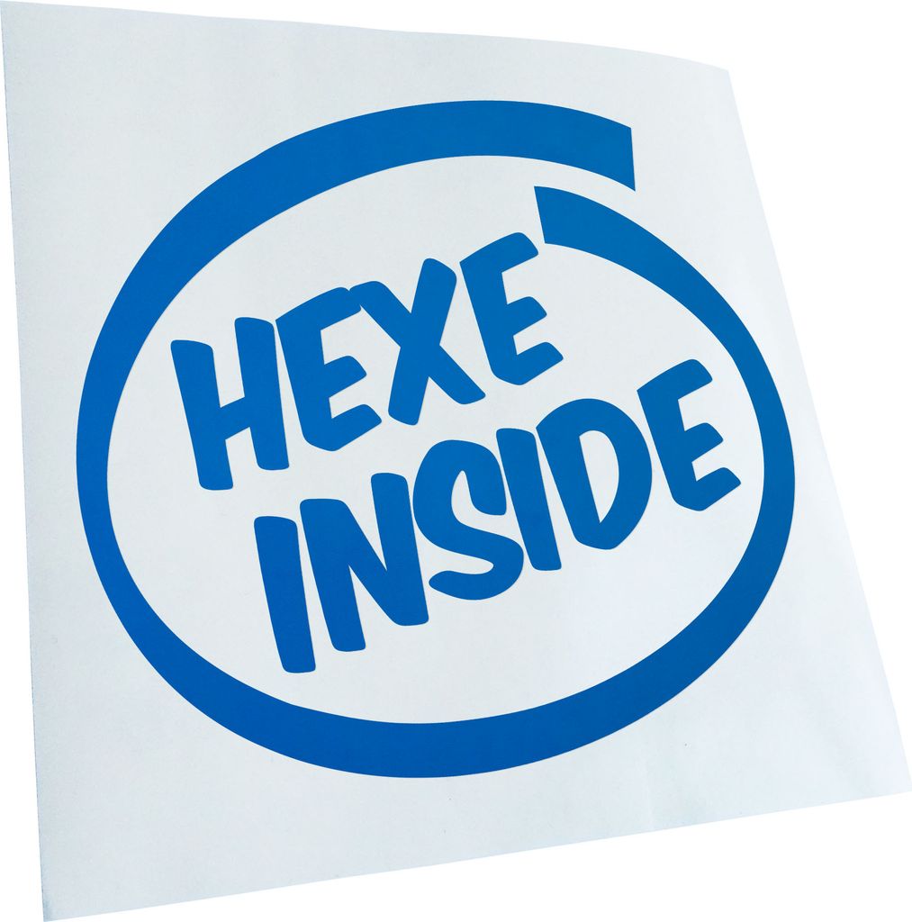 Kiwistar - Autoaufkleber - Hexe Inside Heckscheibe - Aufkleber für Auto Kfz Fahrrad, LKW, Truck Mofa