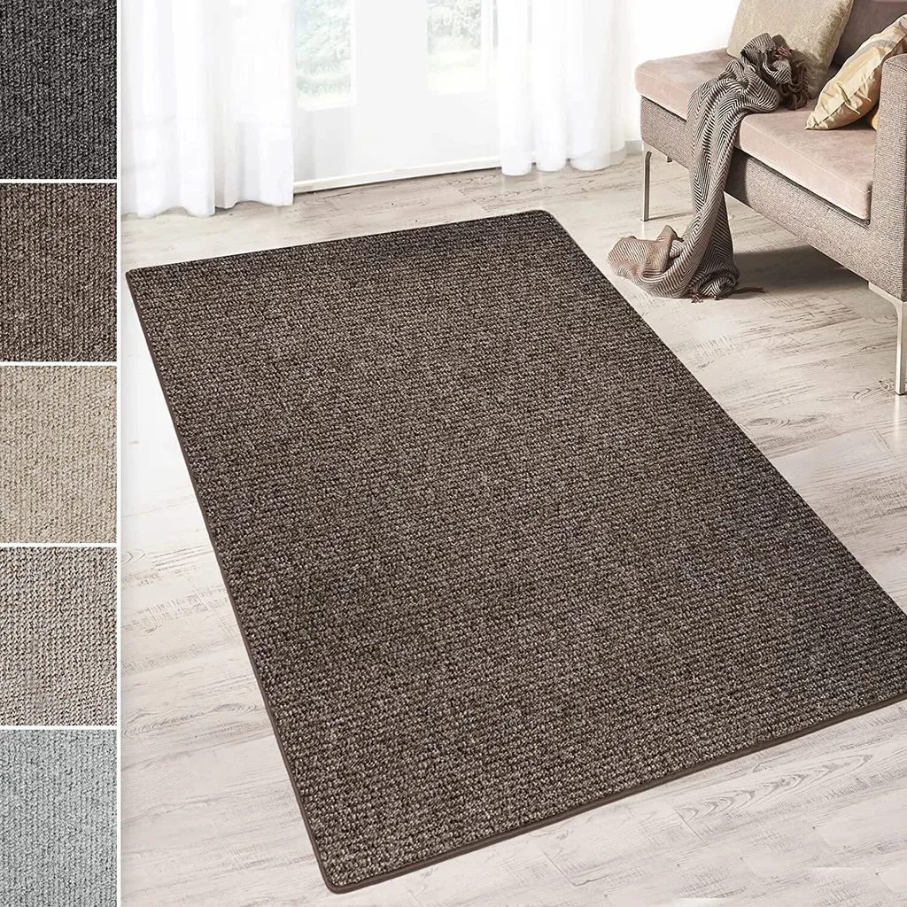 Tapis sur mesure Carlton Marron 95 en 66x250 cm pour couloir élégant