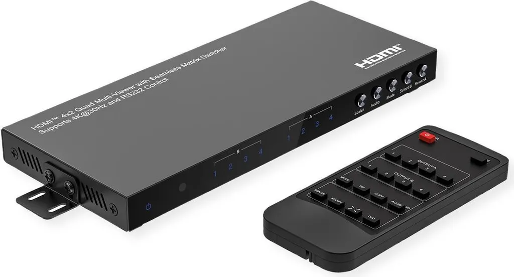 Matrice HDMI 4K30Hz : Affichez 4 Sources sur 1 Écran en Multi-Viewer