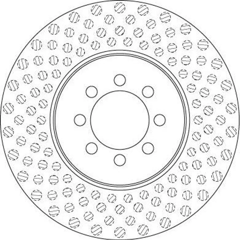 Disque de frein avant ventilé compatible Sprinter et Vario TRW DF6250S