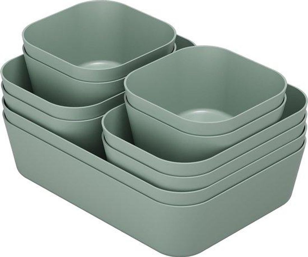 Make-up-Organizer-Set, 10 Stücke, 3 Größen, Schminktisch-Organizer, Antislip, für Schmink, Büro, Badezimmer, Küche