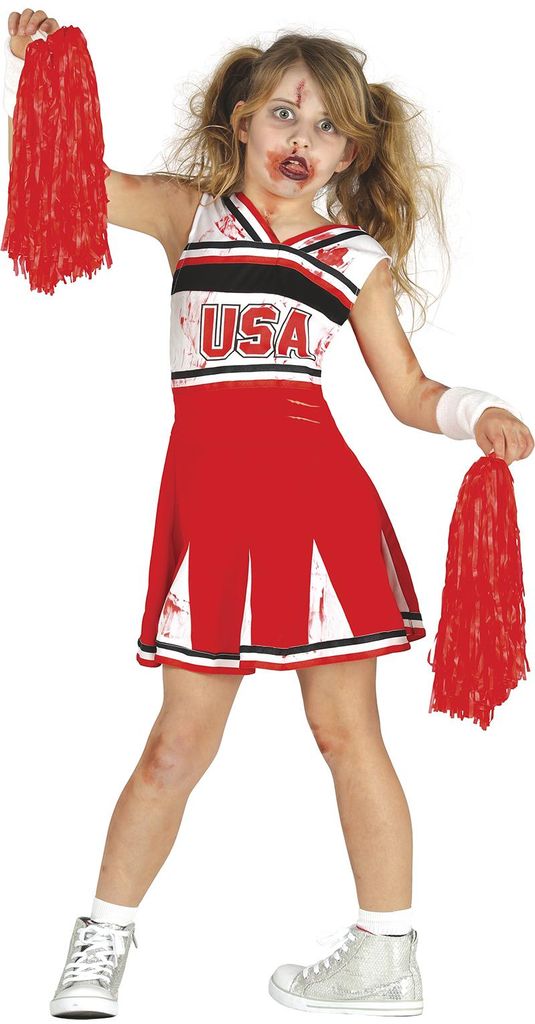 Guirca Zombie-cheerleader-mädchenkostüm  5-6 Years  5-6 Produktbild 