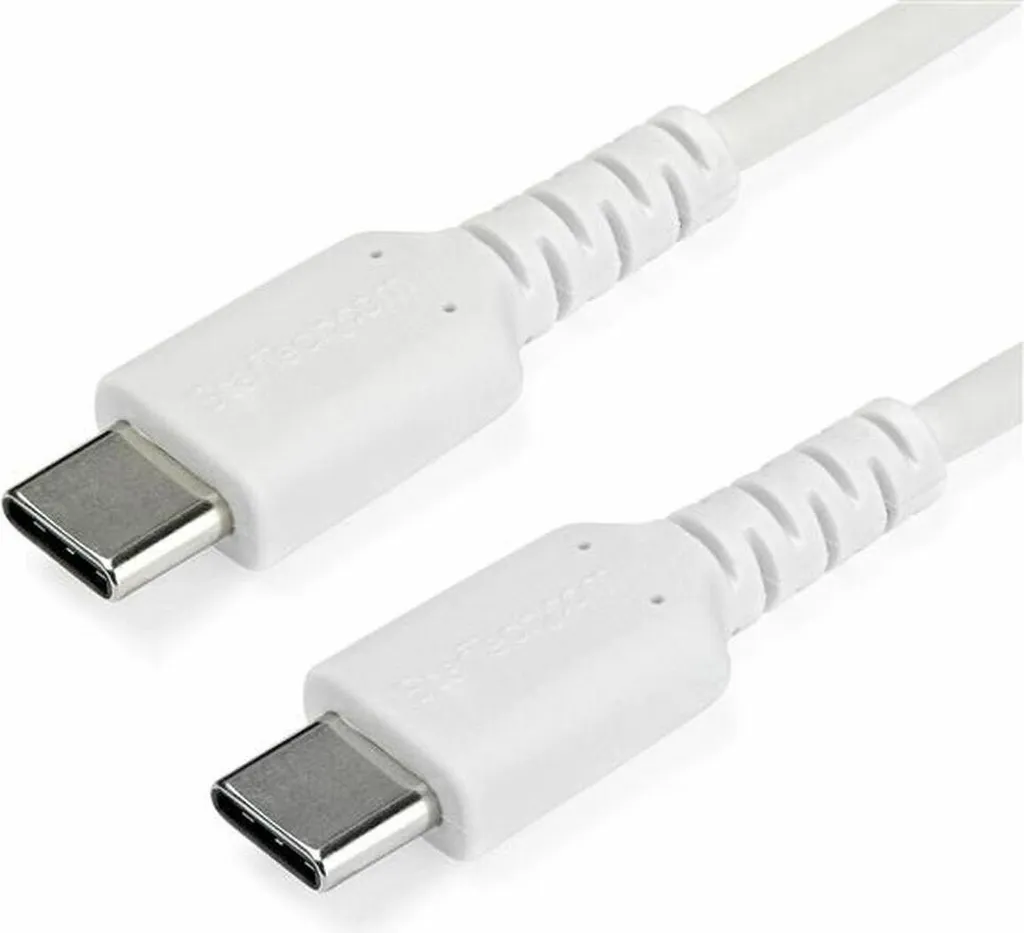 Câble USB C robuste Startech blanc - Chargeur USB-C 2 mètres flexible