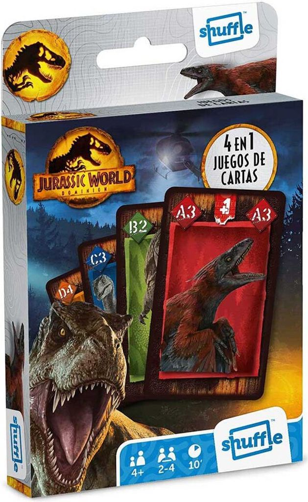Fournier Buchstabensatz 1 Jurassic World 4 1 Jurassic World Kartenspiel Mehrfarbig Mehrfarbig One Size
