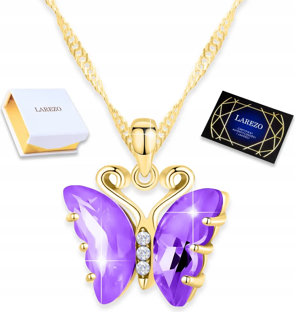 Qings Madreperla Farfalla Collana da donna 14K Placcato oro Collana con Ciondolo Farfalla Regolabile per Donne e Ragazze