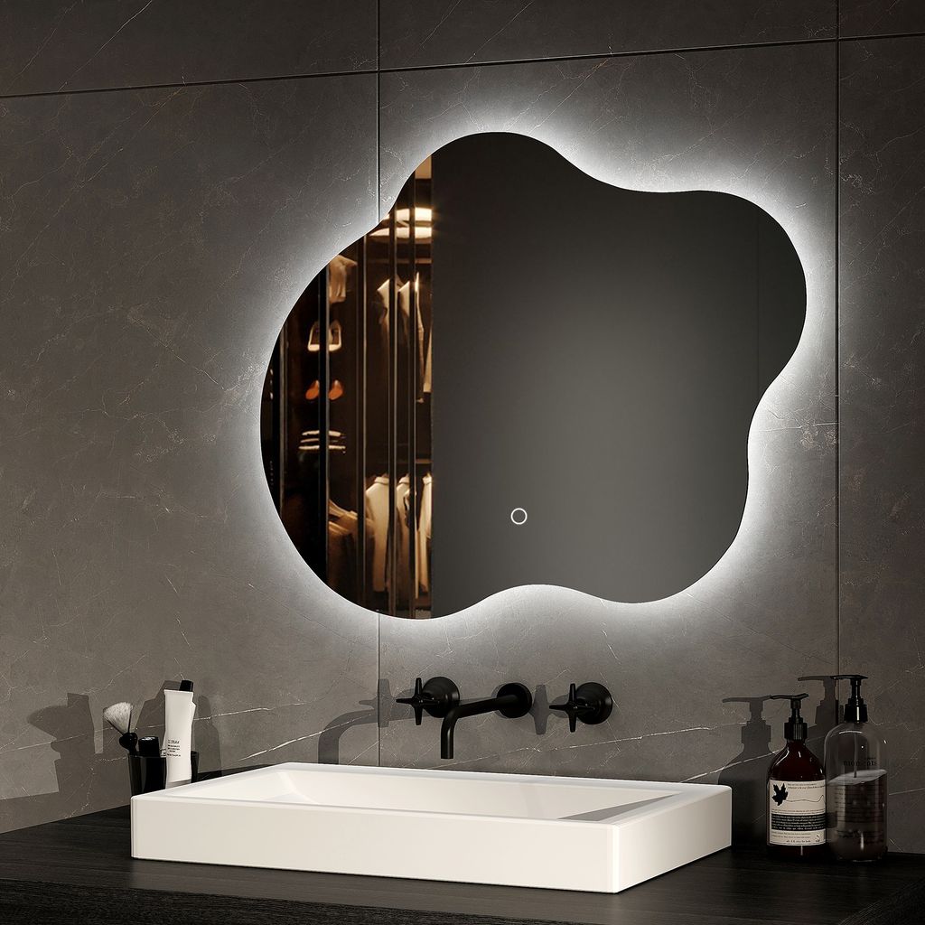 EMKE LED koupelnové zrcadlo 60 x 50 cm Koupelnové zrcadlo s Obrázek produktu 1