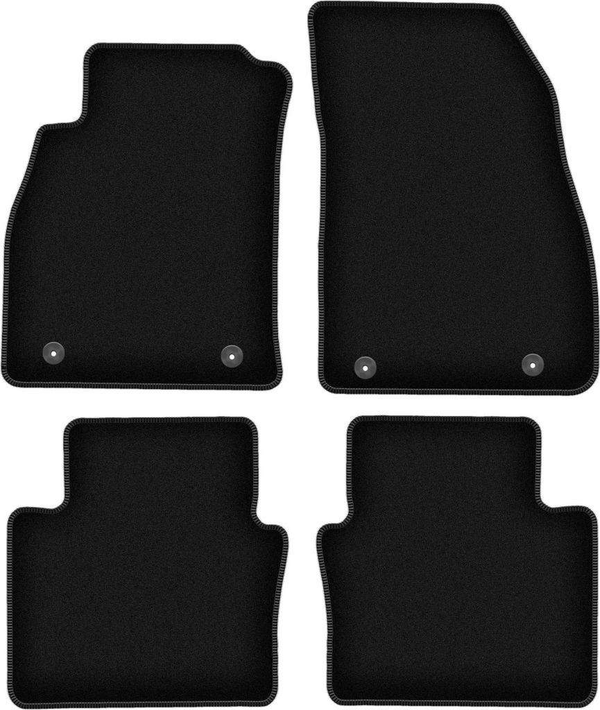 Wielganizator Velours-Autoteppiche – passend für Saab 9-5 II NG (Limousine, Kombi, Liftback, Fließheck, Bj. 2010-2012) – schwarz, passgenau,...
