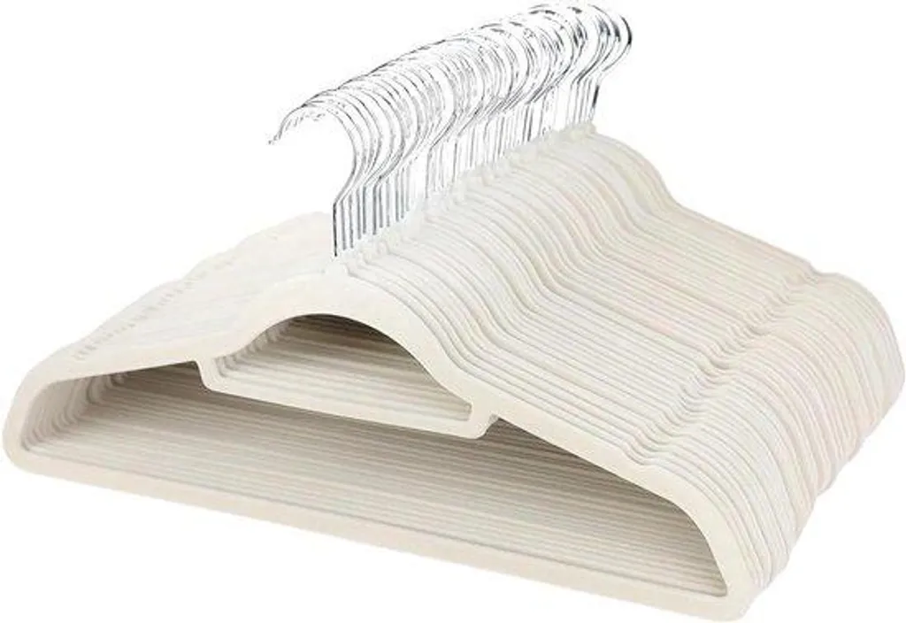 Patères antidérapantes crème lot de 20 crochets robustes soft-touch