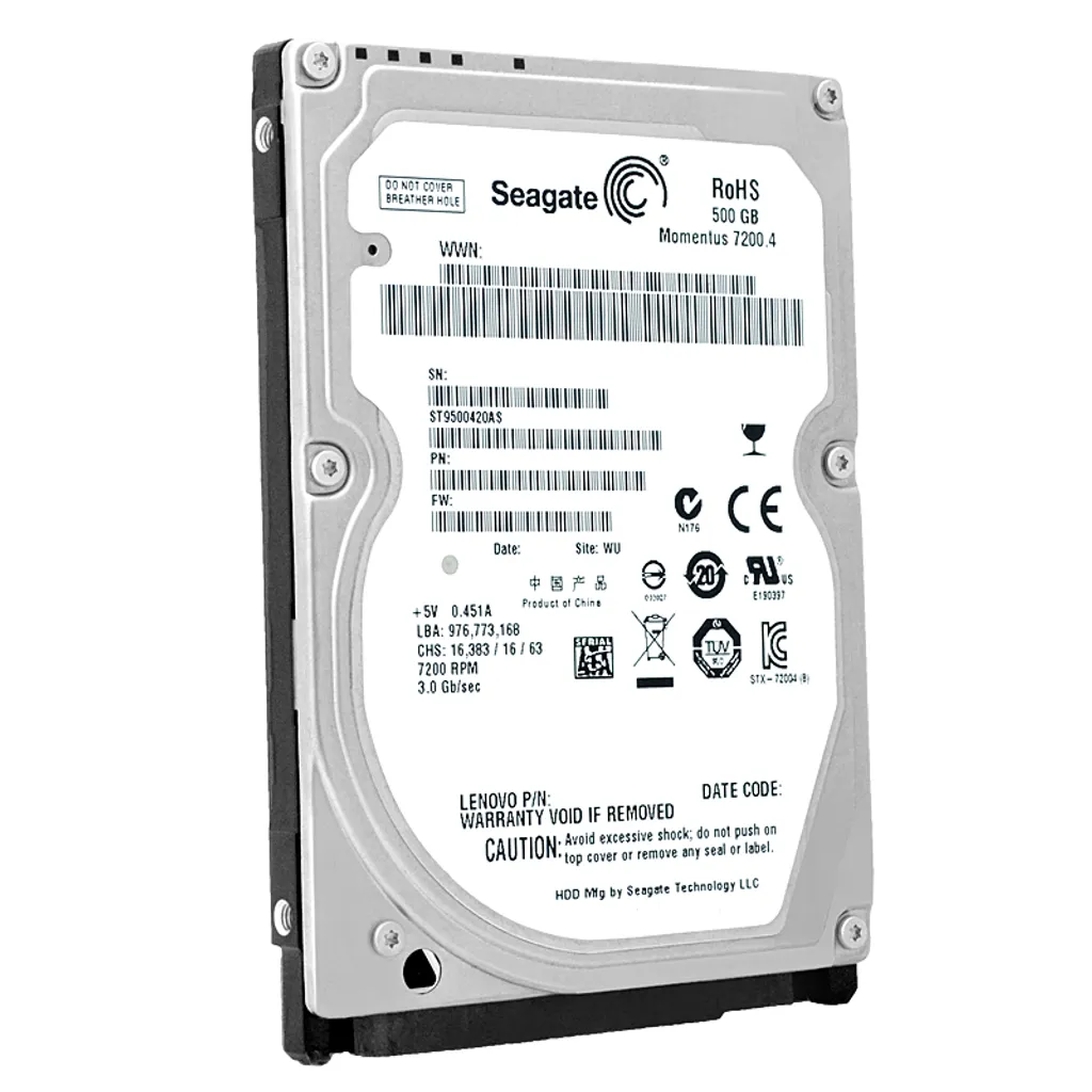 Hard Disk Seagate ST9500420AS 500GB 7200 RPM 16MB Cache SATA II - 4