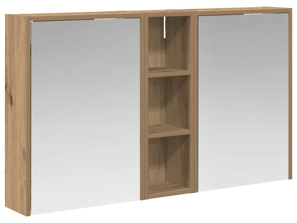 Badezimmerschrank-Set 3 pcs 106 x 16 x 62,5 cm Holzwerkstoff