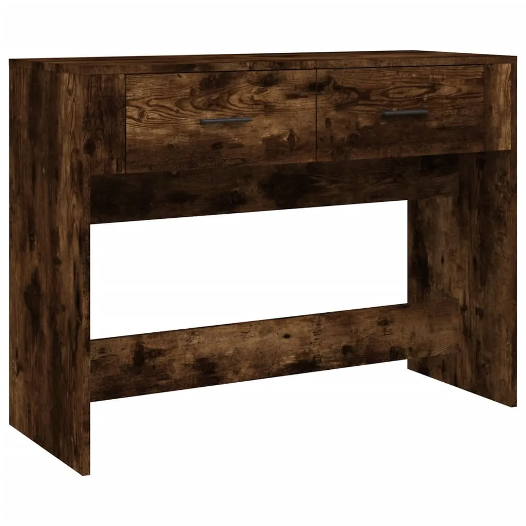 SYFAX Consolle Professionale Rovere Fumo 100x39x75 Legno Multistrato