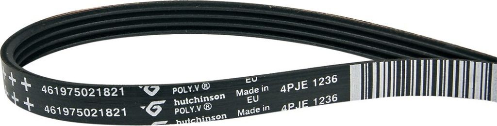 Poly-V-Riemen Keilrippenriemen Keilriemen Waschmaschine 1236PJ4E Bauknecht Whirlpool 481235818206 auch Ariston Balay Constructa Bosch Cylinda Hotpo...