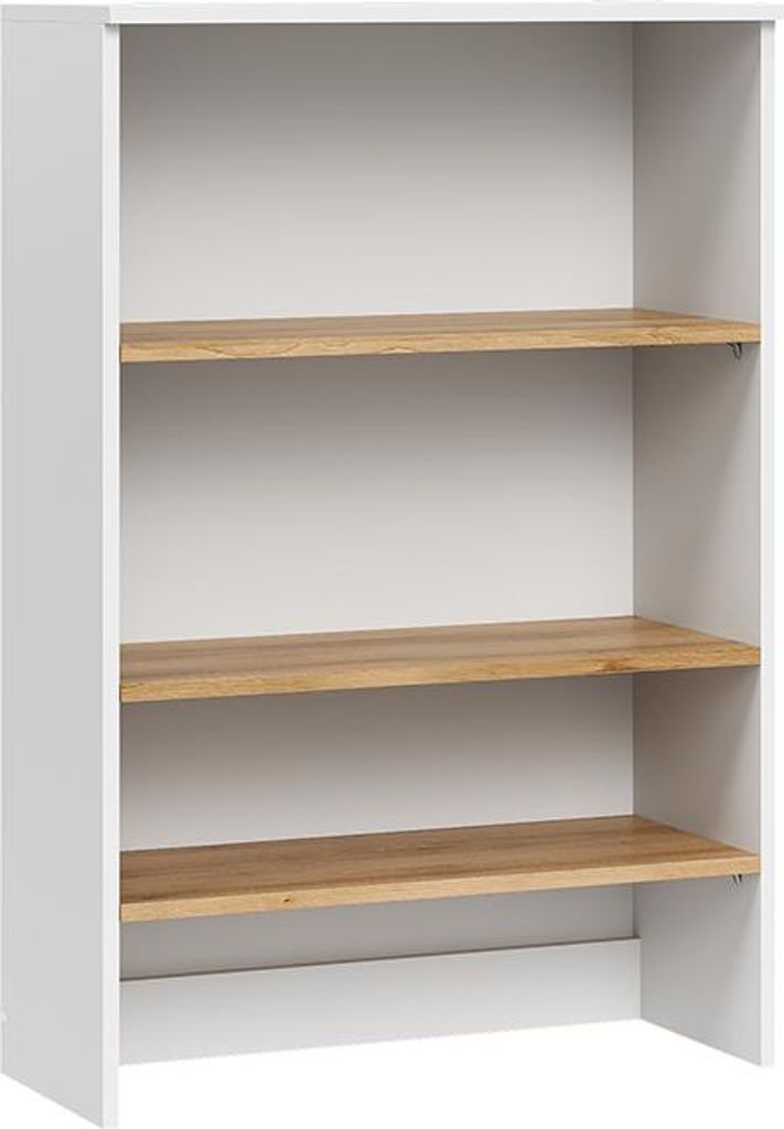 Badschrank Vicco Viktor Weiß/Artisan 68 x 100.4 cm mit offenen Regalen, Model 57510
