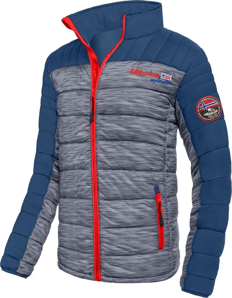 Nebulus Winterjacke meliert EMOTION Herren, warme Outdoorjacke, praktische & vielseitige Übergangs- & Winterjacke, P5894 - Herren, navy-rot, 3XL