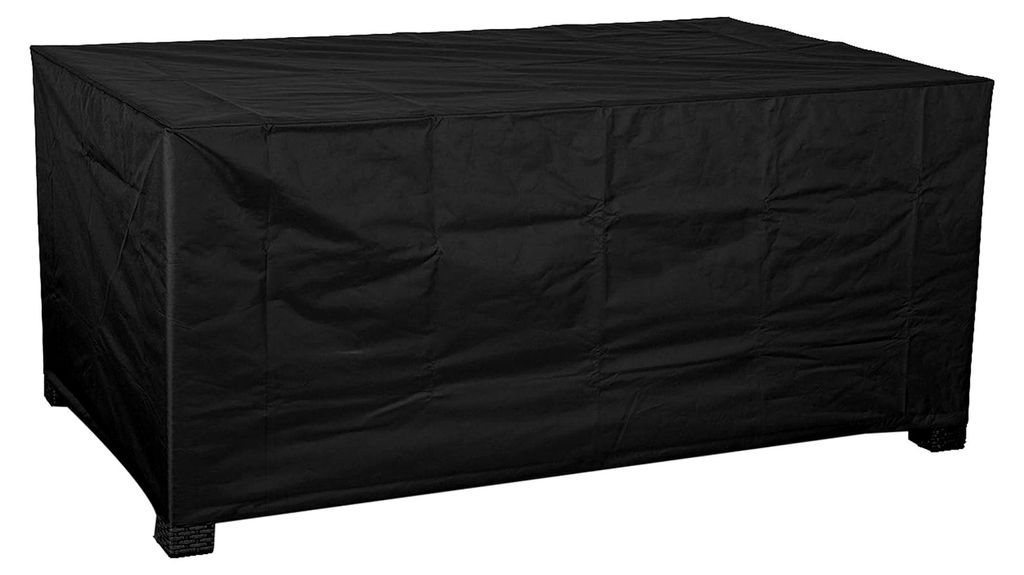 Schutzhülle für rechteckigen Gartentisch - 230 x 135 x 70 cm - schwarz - Abdeckung mit Aufbewahrungstasche - wasserfest