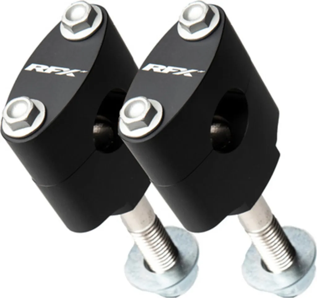 Pontets de Guidon RFX Race Riser 28,6 mm Noir pour Moto de Cross
