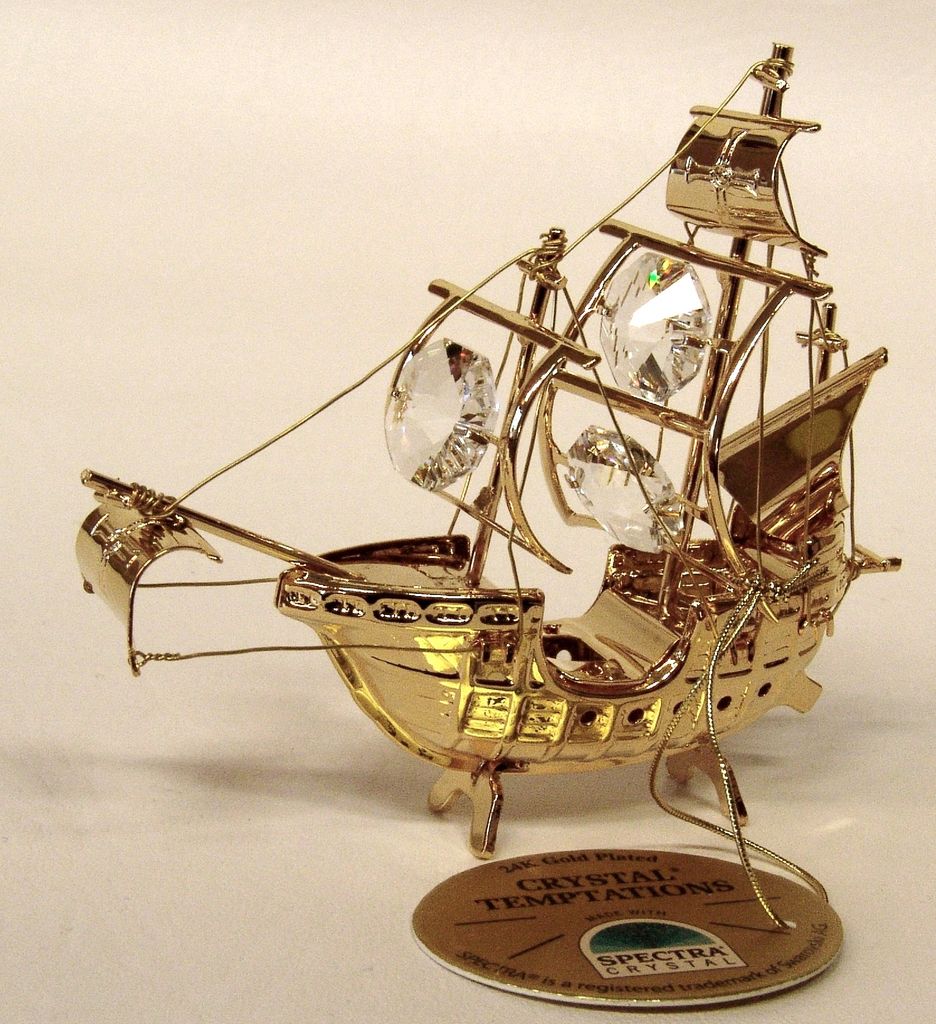 TEMPORAZIONI CRISTALLI - Nave Santa Maria 4005 in cristallo Immagine del prodotto 