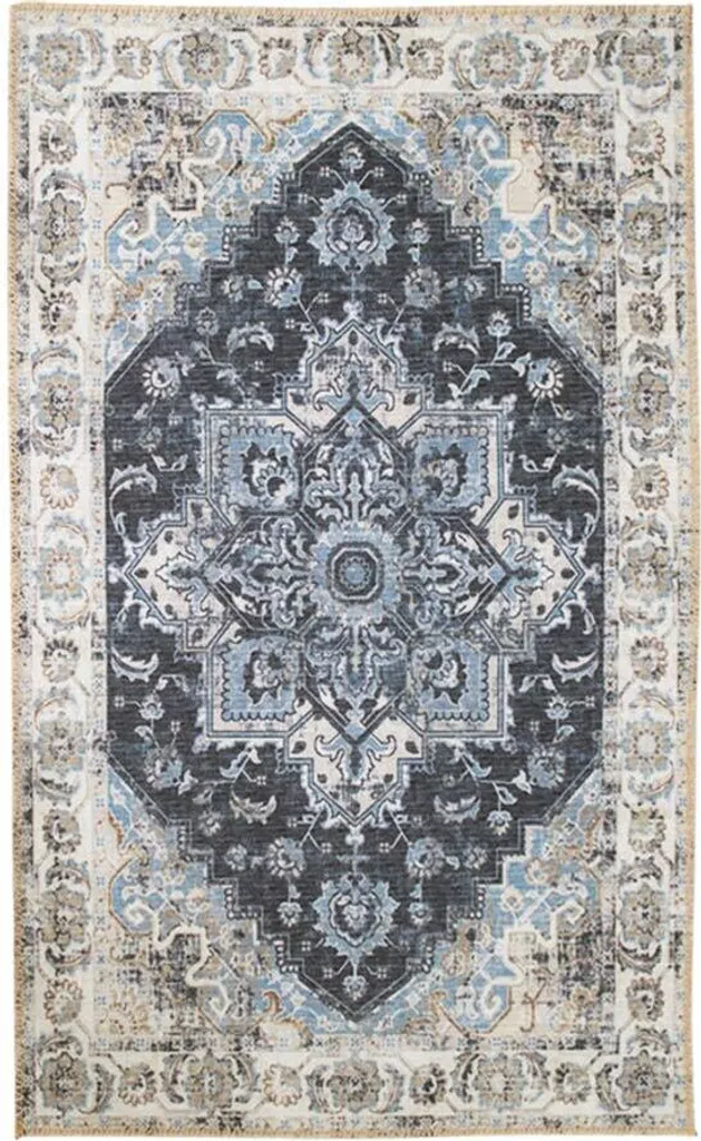 Tapis House Collection Elin 160x230 cm Bleu et Beige - Style Moderne
