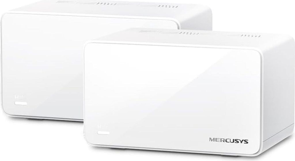Mercusys Halo H90X (2-Pack) WiFi 6 Mesh Router AX6000Mbps, 2,5 Gigabit Port, Kindersicherung, Repeater und Zugriffspunkt, Verbinden Sie bis zu 150 ...