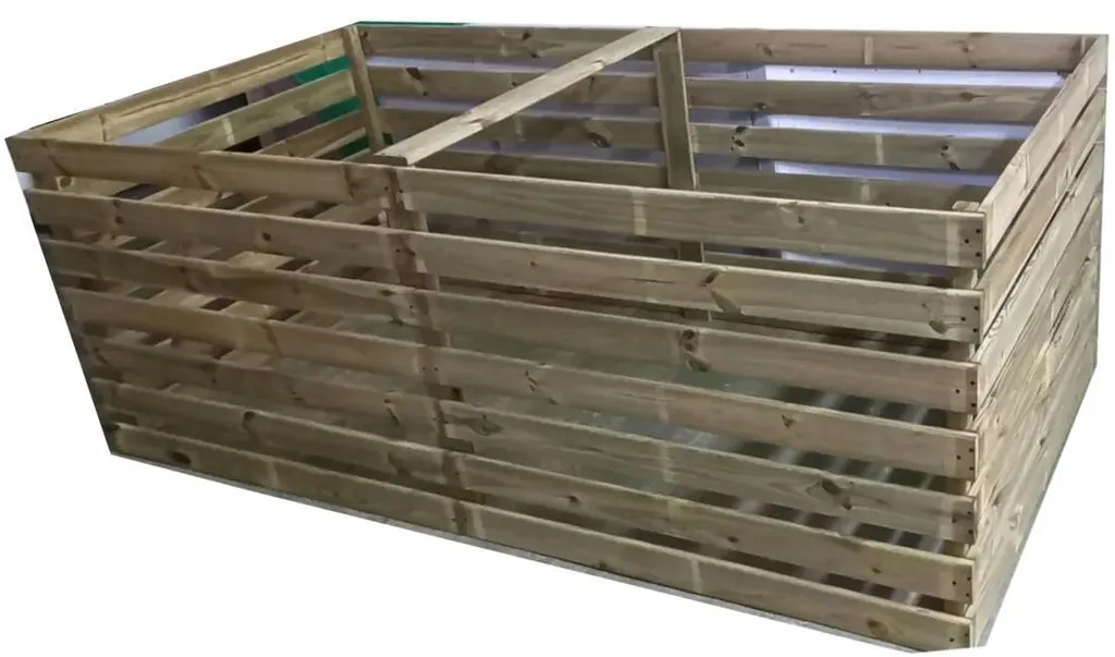 Grand composteur surélevé en bois autoclave de 1800L pour le potager