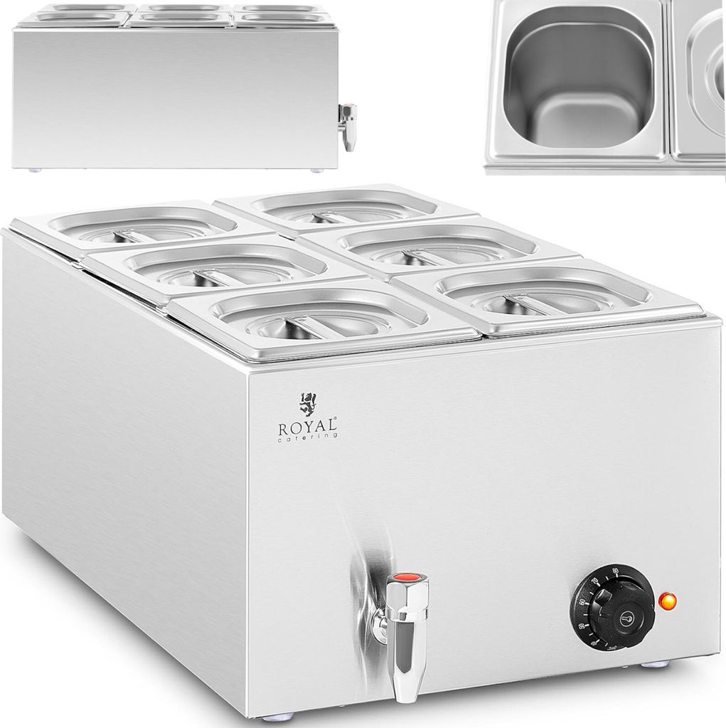 Bufetová ohřívací trouba 6 x GN 1/6 600 W Obrázek produktu 