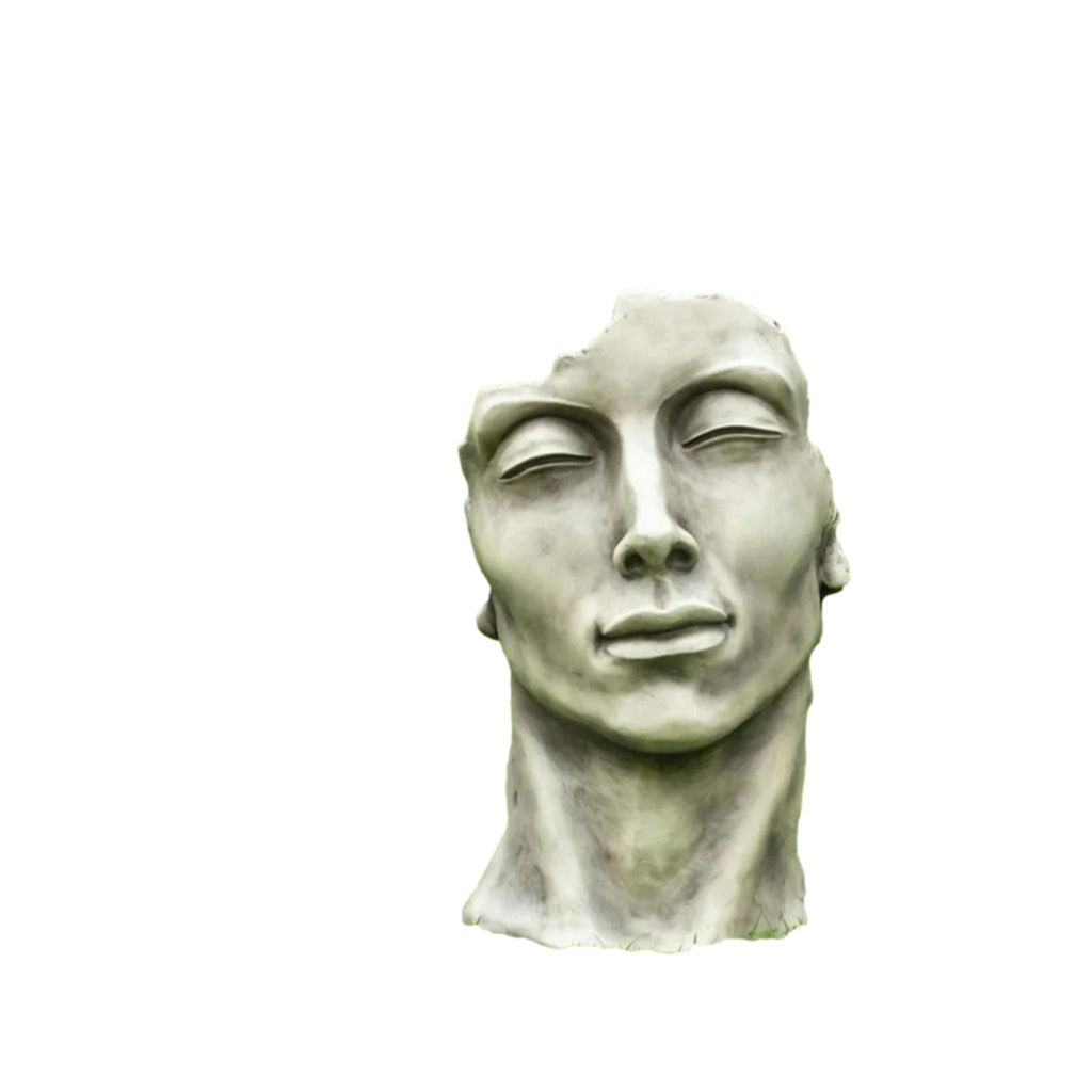 Büste Mann mittel aus Kunststein Neu Lizenzfigur Skulptur Produktbild 
