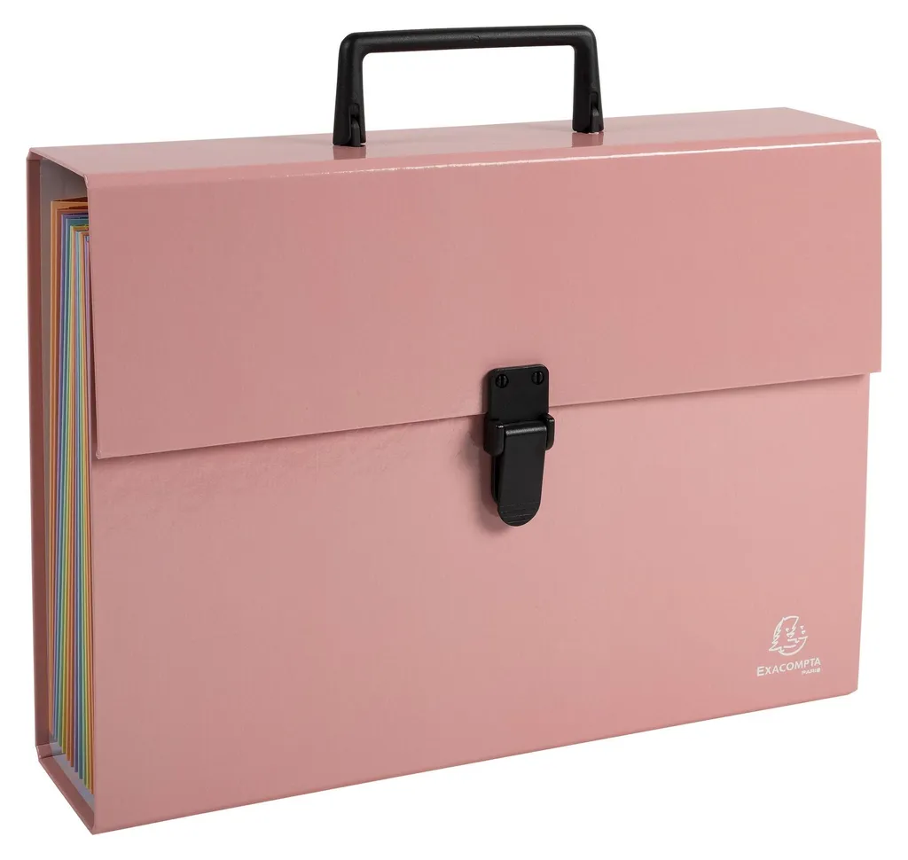 Porte-documents Aquarel Corail 18 Vues - Couverture Rigide et Design A4